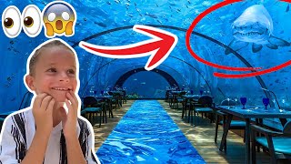 WE HIRED A RESTAURANT UNDER THE SEA 😱 *ROMAN'S 6TH BIRTHDAY SURPRISE*