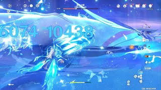 PS5 原神 最新4.2週王 吞星之鯨 輕鬆討伐 Genshin Impact 4.2 weekly boss2023.11.8