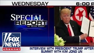 Bret Baier interviews President Trump after summit