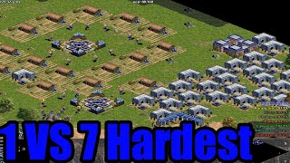 Age of Empires  - 1 Hittite Vs 7 Hardest Computer (Ramdom Map) Gameplay