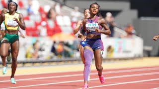 Sha’ccari Richardson DEFEAT Marie-Josée Ta Lou In 200m HEATS 2 At BUDAPEST WORLD CHAMPIONSHIP