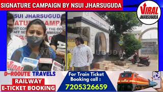 NSUI Jharsuguda Organised a signature campaign against corruption in the odisha SSC