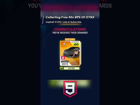 Asphalt 9 Planos 50x gratuitos de ONYX #shorts #asphalt9legends