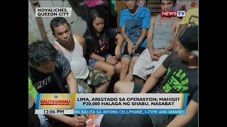 BT: Lima, arestado sa operasyon; mahigit P20,000 halaga ng shabu, nasabat