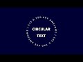 How to Make Circular SVG Text Animation