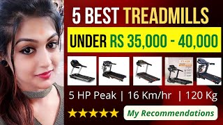 5 Best Treadmill under 40000 in India 2022 | Perfect for Home Use | ⭐ 5 HP Peak | 16 Km/Hr | 120 Kg✅