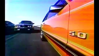 1983 Mercury Capri commercial - 5.0 V8 beats BMW and Porsche