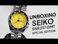 UNBOXING SEIKO 5 GMT SSK017 YELLOW SPECIAL EDITION