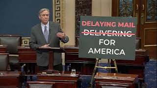 Senator Merkley Slams USPS Delays and Downgrades on Senate Floor