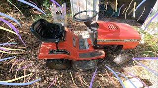 Mowing a friends lawn, yardpro lr12 / Sthil fs80 / Honda 476