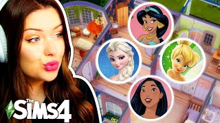 Bedrooms if Disney Princesses Were TEENS in The Sims 4 // Sims 4 Highschool Years Build