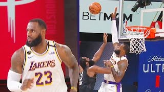 LeBron James Destroys Entire Rockets & James Harden With Block In Game 3! Lakers vs Rockets
