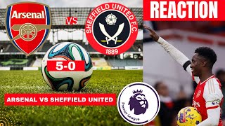 Arsenal vs Sheffield United 5-0 Live Premier league Football EPL Match Score Highlights Gunners