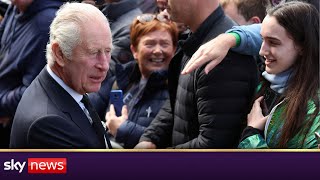 King Charles greets queueing mourners in central London