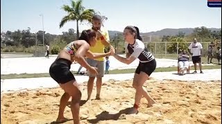 Nayane Dumont vs. Flaviana Moreira - Beach Wrestling Highlights - (2018.09.08) - /r/WMMA