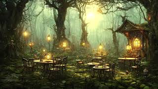 Fairy Lands Cafe Ambience | Relaxing Fantasy World | Enchanted Cafe in the Forest