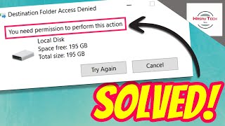 Destination folder Access Denied FIX ✅ | You Need Permission to Perform this Action FIX ✅