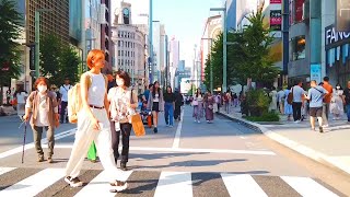 Tokyo Walk - From Shimbashi to Ginza pedestrian zone and Shintomicho - June 2024