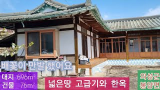 넓은땅 고급기와 한옥 (129) 8,000만원 대지 696m²  건물 76m² 고급기와 한옥 시골집 경북 의성군 봉양면 삼산리 시골집 매매 010-4949-0049 안동역부동산