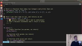 Learning Rust: Functions