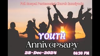 🔴 LIVE NOW | YOUTH  ANNIVERSARY | Pr. C. Justin Raj | 28/12/2024 | FGPC Kunniyodu