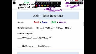 Ch 15.  CHM 109 Acids & Bases