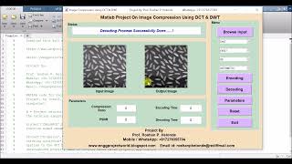 DWT and DCT Image Compression Using Matlab Project with Source Code | Image Compression Using DWT