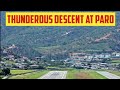 Thunderous Descent at Paro: Drukair A320Neo Touches Down as Bhutan Air A319 & H130 Take to the Skies