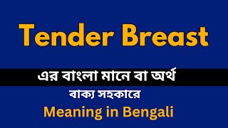 Tender Breast Meaning in Bengali /Tender Breast  শব্দের বাংলা ভাষায় অর্থ অথবা মানে কি