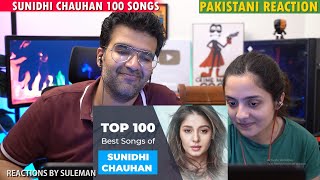 Pakistani Couple Reacts To Sunidhi Chauhan Top 100 Songs
