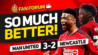 INCREDIBLE Amad! Højlund Silences the Critics! Man United  3 - 2 Newcastle | Live Fans Forum