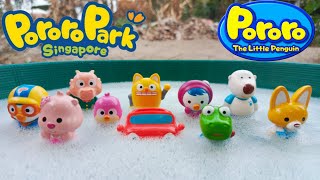 Membersihkan Pororo dari Busa Bersama Crong, Loopy, Edy, Poby, Patty, Rody, Tongtong, Harry