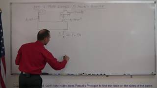 Physics Fluid Statics 4 of 10 Pascal's Principle Hydraulic Pump