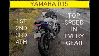 YAMAHA R15 V2 IN GEAR TOP SPEED | YAMAHA R15 BS3 | BEST 150CC SPORTSBIKE |