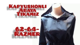 Kapyushonli abaya tikamiz 62-64-razmerga