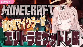 【minecraft】マイクラ初心者がエリトラゲットし隊【戸鎖くくり/新人Vtuber】