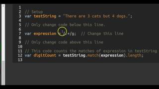 Find Numbers with Regular Expressions, freeCodeCamp Basic Javascript