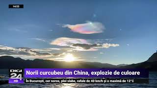 Fenomen spectaculos în China: Norii curcubeu. Cum explică specialiștii - Digi24