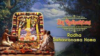 Sri Radhashtami 2021 | Arati | Sahasranama Homa