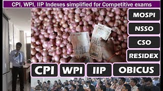 CPI, WPI, IIP: Simplified for Competitive Exams; PPI, ASI, NSSO, CSO, OBICUS, RESIDEX & More