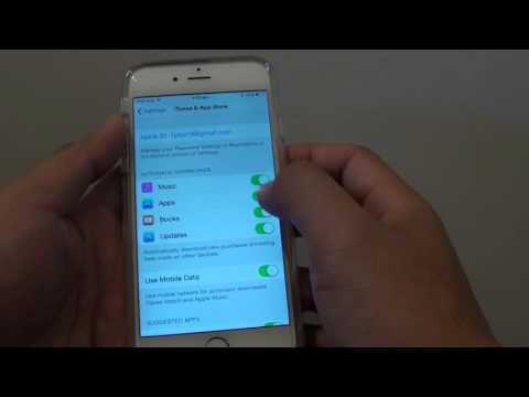 iPhone 6: How to Enable / Disable Automatic Download of Music / Apps / Books from iTunes or Appstore iPhone 6: How to Enable / Disable Automatic Download of Music / Apps / Books from iTunes or Appstore