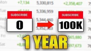 How to Get 100K Subscribers in ONE YEAR on YouTube