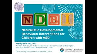 Naturalistic Developmental Behavioral Interventions in the Treatment of Autism Spectrum Disorder