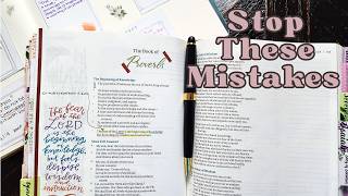 5 Bible Journaling Mistakes Beginners Make (Avoid These!)