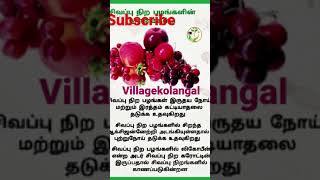 /சிவப்பு நிற பழங்களின் நன்மைகள் || Red fruits  #Villagekolangal #shorts