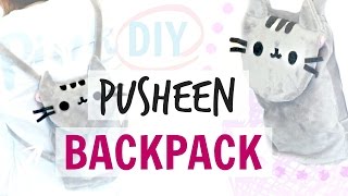 DIY FLUFFY PUSHEEN BACKPACK