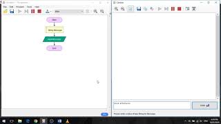 Using Flowgorithm to create a variable