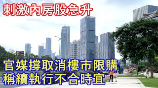 官媒撐取消樓市限購 稱續執行不合時宜 ! 刺激內房股急升 !