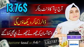 New Earning App today 2024 ~ Live 13.76$ | Online Earning in Pakistan 2024 | Raztune Real or fake?