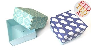 How to Make Paper Box Tutorial - Easy Origami Box